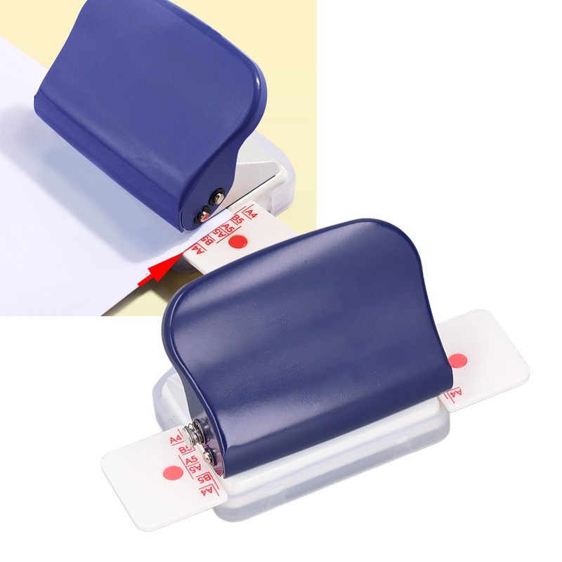 Hole Punch Dark Blue 6 Hole Portable Small Planner Hole