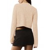 Urban CoCo Women's Crew Neck Cropped Cardigan Sweaters Long Sleeve