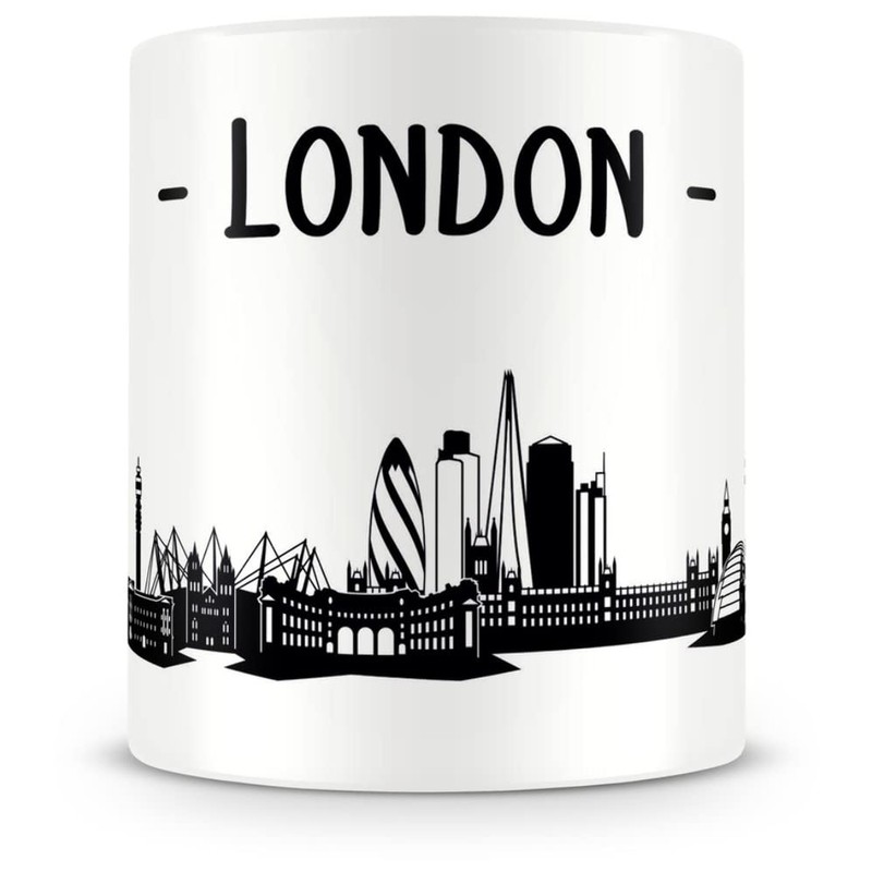 Samunshi® London Skyline Coffee Cup / Tea Cup Height 95