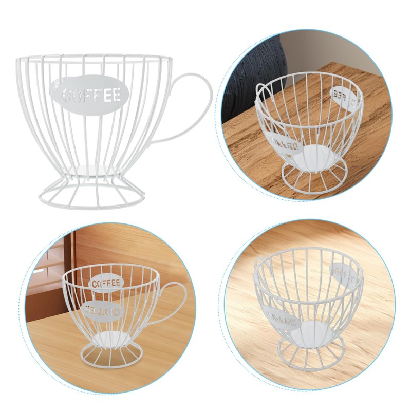 Mikinona Luxury Metal Holder Organizer Fruit Basket Snack Candy Bowl