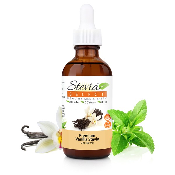 Stevia Select Vanilla Stevia Drops - Liquid Zero Calorie Sweetener