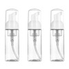 3Pcs Foam Dispenser Bottle, Empty Refillable Clear Pump Bottle Dispenser,