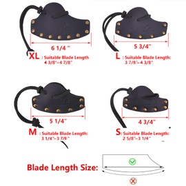 Durable Leather Axe Holster Hatchet Head Cover Axe Sheath Blade Protector Camping Tool (Blade D: 4 3/8" ~ 4 7/8", Black)