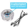 Sicherungsmuttern M16 10 Stück DIN 985 Edelstahlmuttern Stoppmuttern Klemmmuttern selbstsichernde
