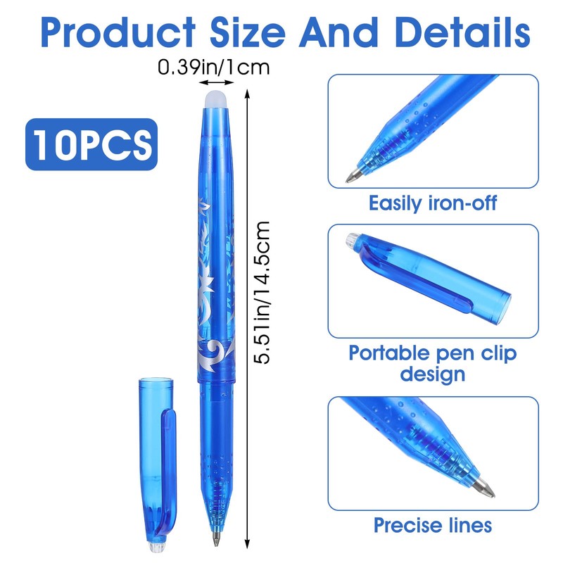 12pcs Heat Erasable Pens for Fabric, Fabric Marking Pens Fabrics