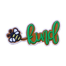 Be Kind Iron On Patches Embroidered Applique Iron On for Jeans, Clothes, Caps, Backpack, Hats