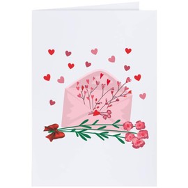 Large (A4) 'Love Letter' Blank Greeting Card (GC00059988)