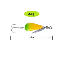 Trout Spinners, Fly Trout Fishing Lures for Bass Salmon Pike, Fishing Spinner Kit Smallmouth Bass Lures with Brass Spinner for Lake River Fishing (Style B-0.1oz/5PCS)