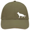 Huuraa Cappy Hat German Shepherd Silhouette Gift German Shepherd Gift