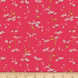 Art Gallery Fabrics Art Gallery Fusion He Loves Me Abloom in Knit, Red