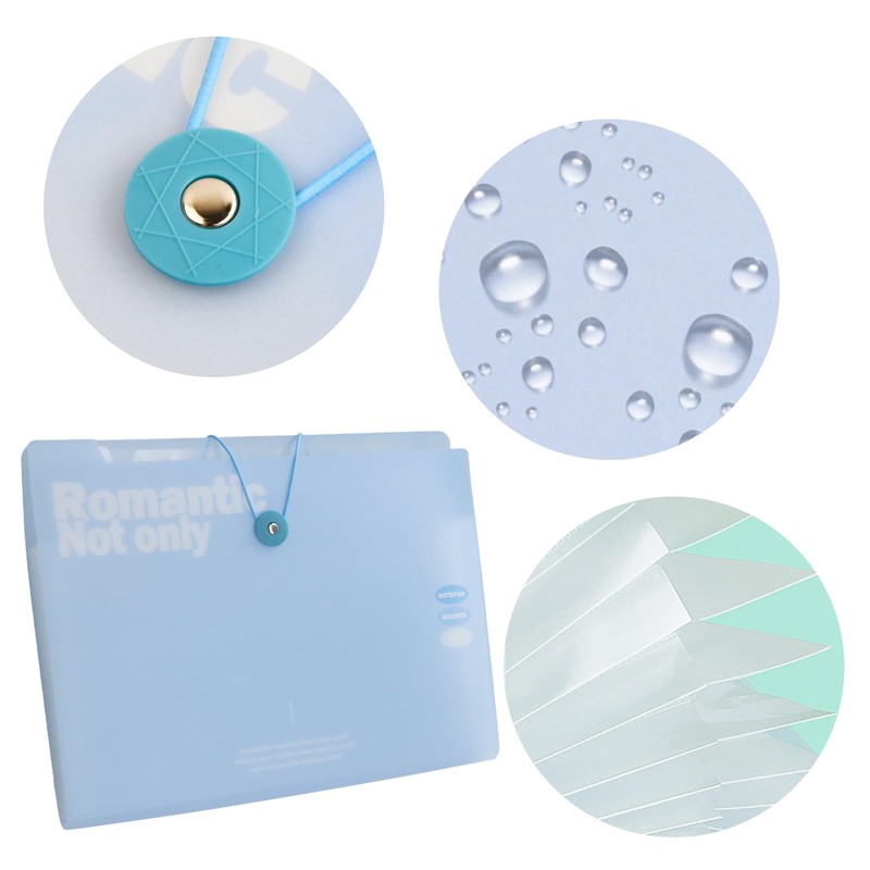 Document Folder A4, Document Bag A4 with 12 Compartments, Expandable