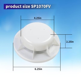 SP1070FV Plastic Equalizer Skimmer Float Valve Assembly with O-Ring, Perfectly Compatible with Hayward Skim Master; Part# SP1070FV