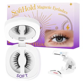 BEYELIAN Magnetic Eyelashes with Applicator Kit, Reusable Natural Look False Lashes, No Glue Needed Soft Magnetic Lashes for Eye Magnetic-101 (Lightweight & Comfortable)