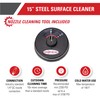 Simpson Cleaning 80165 Universal 15" Steel Pressure Washer Surface Cleaner
