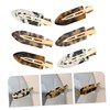 Mikinona 6pcs No Bend Hair Clips for Women Acetate Alligator