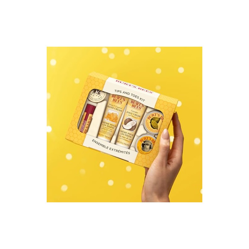 Burt's Bees Tips and Toes Kit Holiday Gift Set, 6
