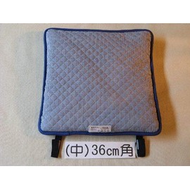 Disaster Preparedness Zabuton "Protection Kimi" (Medium) 14.2 x 14.2 inches (36 x 36 cm), For 2nd Grade - Elementary High Schooler: Navy Blue, Gingham Pattern