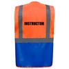 Instructor Two Tone Zipped Hi Vis Vest High Visibility Safety