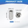 PATIKIL 50 Pcs Hex Socket Grub Screw, M2.5x4mm Flat Point