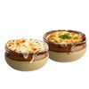 Fonteme French Onion Soup Bowls with Handles and Lids, 4-Pack