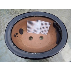 Grow A Bonsai Tree 50 Count 2x2 Inch Rigid Bonsai and Flower Pot Drainage Mesh Screens