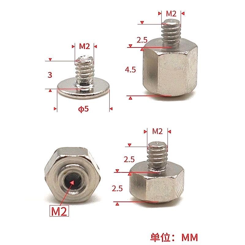 Laptopdiyparts M.2 SSD Securing Screws and Spacer Set M.2 Screw