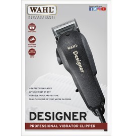 Wahl Professional Designer Clipper #56123, corta el cabello mojado o seco, palanca cónica para facilitar la decoloración y mezcla, incluye accesorios