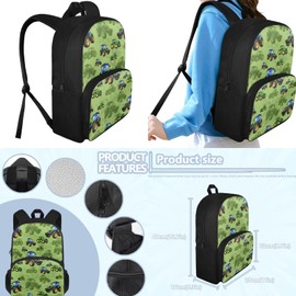 Cugasmaru Boys Backpack Ages 4-6 Cute Book Bag for Kindergarten Toddlers 1st Grade Kids 3 Piece Rucksack Set with School Bag Lunch Box Pencil Case