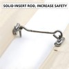 Storm Hook, Hook Lock Stainless Steel, Pack of 2, Cabin