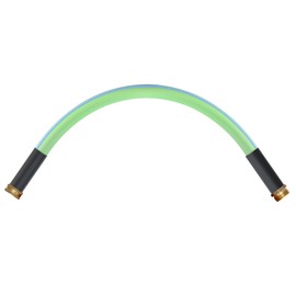 Atlantic Heavy Duty Garden Hose 5/8 Inch x 2 ft Green Color, Short Connection Leader Hose with Male-Female Connectors (2 Feet)