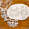 Set of 2 Crustacean cookie cutters (Designs: Crab and Lobster),
