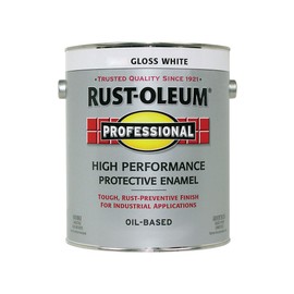Rust-Oleum 242256 White Professional Oil-Based High Performance Protective Enamel, 100 VOC, 1 Gal