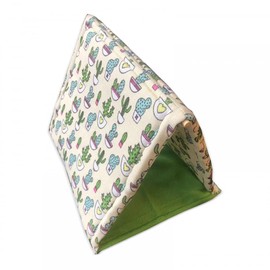 MiOYOOW Reptile Sleeping Bed, Soft Foldable Reptile Tent Bearded Dragon Sleeping Bag for Hamster Lizard Chameleon Gecko