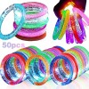 50 Pulseras Neon Luminosas Led Para Fiestas Glow Fiesta Boda