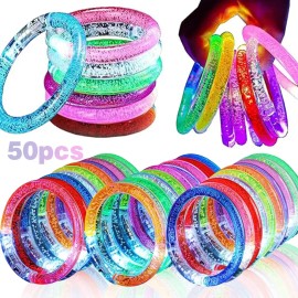 50 Pulseras Neon Luminosas Led Para Fiestas Glow Fiesta Boda