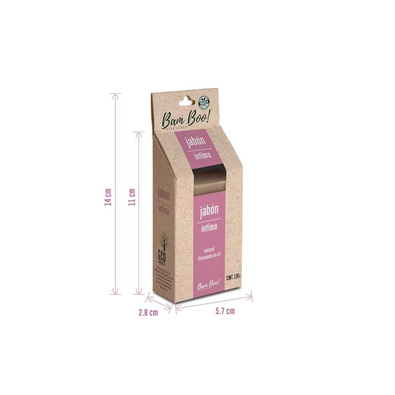 Jabón Artesanal Íntimo Regulador PH 100 g Bam Boo! Lifestyle