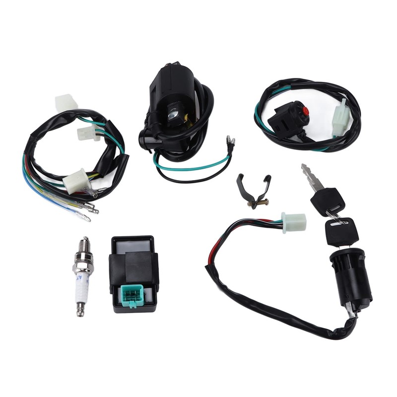 Wiring Loom CDI Ignition Coil, Wiring Loom Harness Kill Switch,