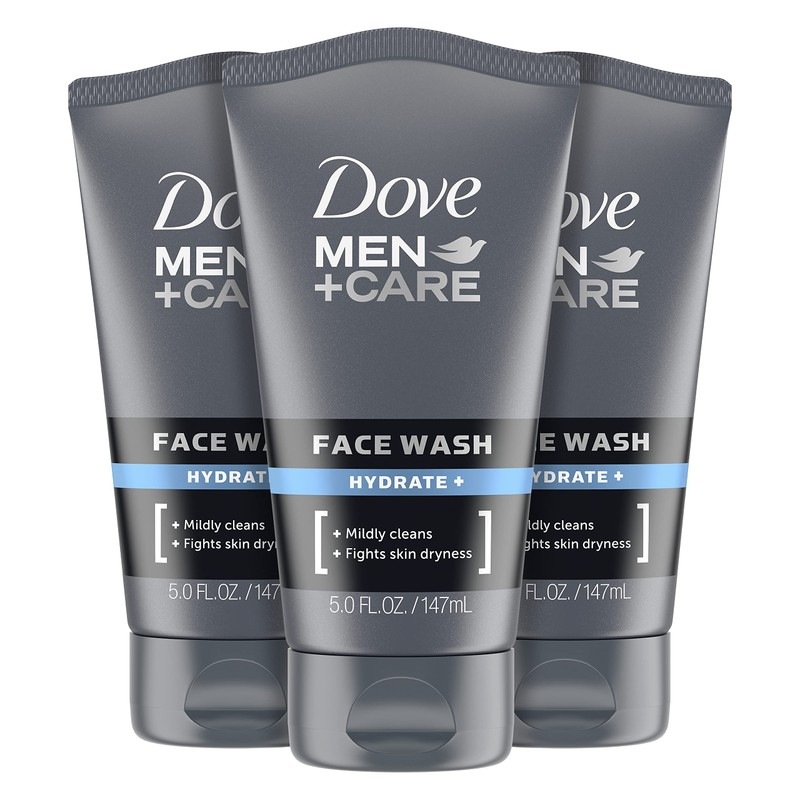 Dove Men+ Face Wash Hydrate Plus Skin Care, 5 Oz,