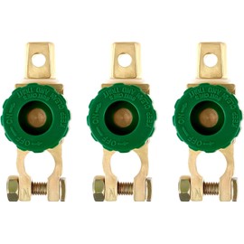 3Pcs Top Post Battery Disconnect Switch, Quick Cut Off for Car Boat Truck