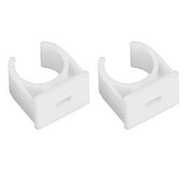 Plastic Pipe Clamp, Pipe Clamp, Pack of 20 16/20/25/32 mm PPR U Shape Pipe Clamp, Pipe Mounting Holder with Screws (16 mm), Pipe Clamps (16 mm + Screw 20 Pieces)