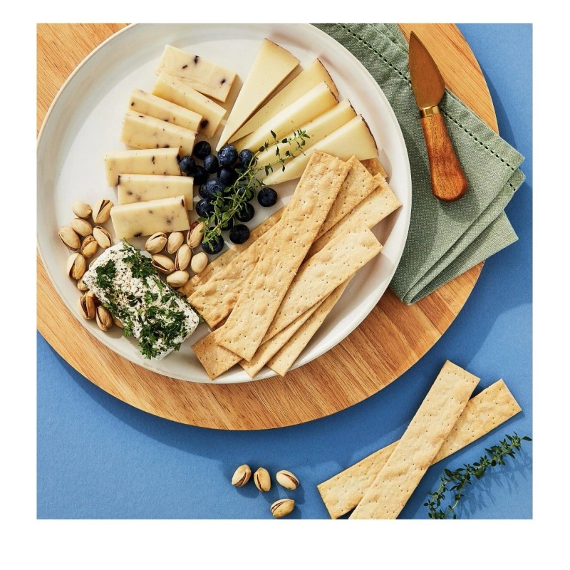 bettergoods California Sourdough Sea Salt and Olive Oil Flatbread Crackers,