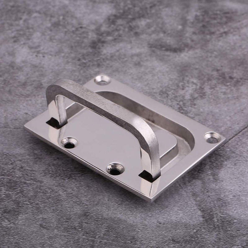 Boat Hatch Handle Flush-Mounted Hatch Cabinet Lifting Handle Stainless Steel