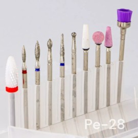 LE MUSSA NAIL DRILL Set De 10 Puntas Profesionales Para Drill Esmeril Uñas