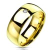 Marimor Jewelry 3mm - 8mm Wide 14K Gold Plated Classic