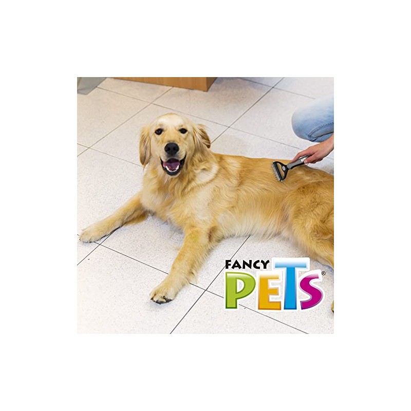 Fancy Pets Peine Rompenudos para Perro con Doble Cabezal