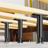 Pack of 2 Support Legs for Bed Frame, Black Bed