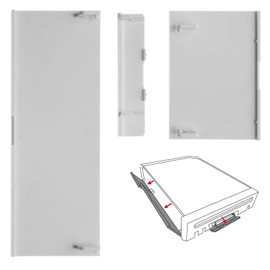 2 Sets(6PCS) Replacement Memory Card Door Slot Lid Case Cover Shell Kit Protective Housing Repair Parts 3 in 1 Kit Compatible with Wii Console White