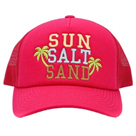 Sun Salt Sand Women's Mesh Trucker Baseball Cap, Hot Pink