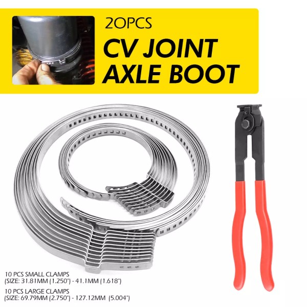 Unbranded For Auto / CV ATV Joint Axle Clamp Boot