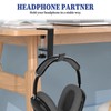 Jeffdad Headphone Stand, Headset Holder with Double Hook, Headphone Stand,